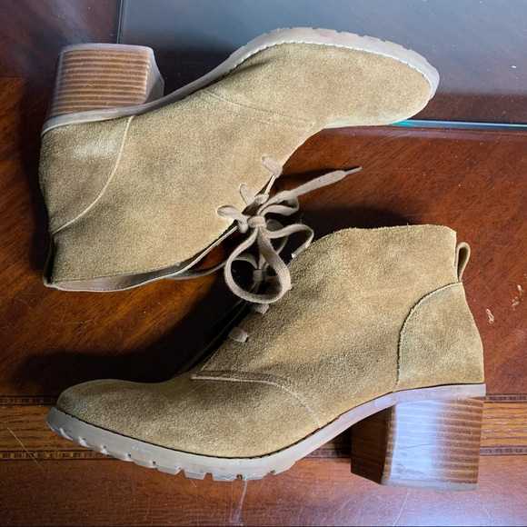 Susina Suede Leather Booties - Picture 4 of 11